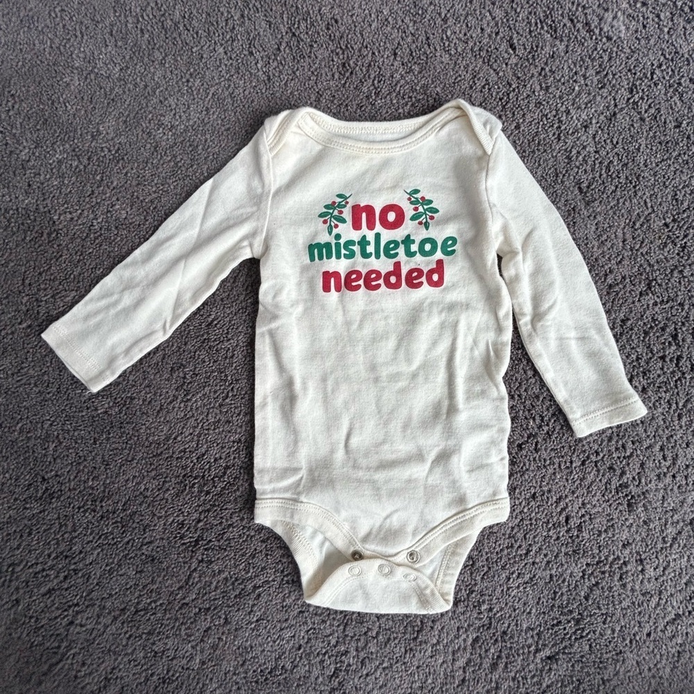 Baby Bodysuit with Festive Print